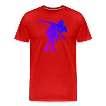 Patins à roulettes pour hommes Patins à roulettes Patins à roulettes - T-shirt bio Premium Homme - rouge - Devant - Damien (186cm)