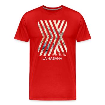 Caribbean Holidays Cuba Travel La Havane - T-shirt bio Premium Homme - rouge - Devant - Damien (186cm)