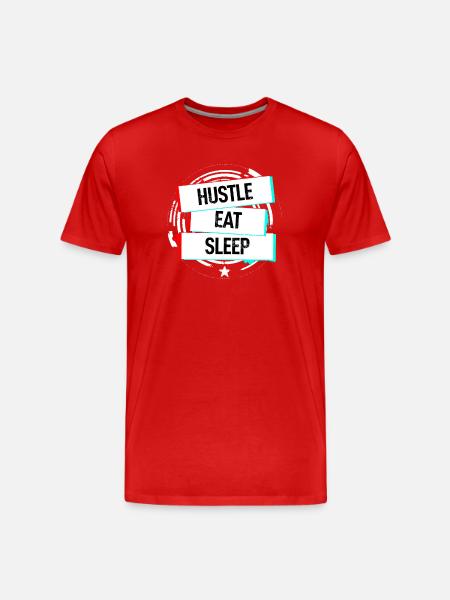 Hustle Eat Sleep - Men's Premium Organic T-Shirt -