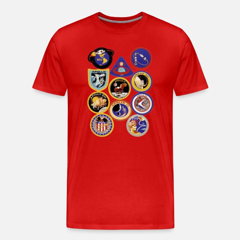 NASA Apollo Mission Abzeichen - Männer Premium Bio T-Shirt - undefined