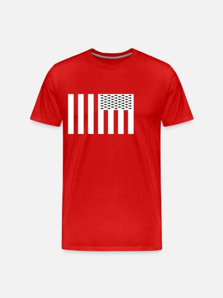 USA - Männer Premium Bio T-Shirt - Rot