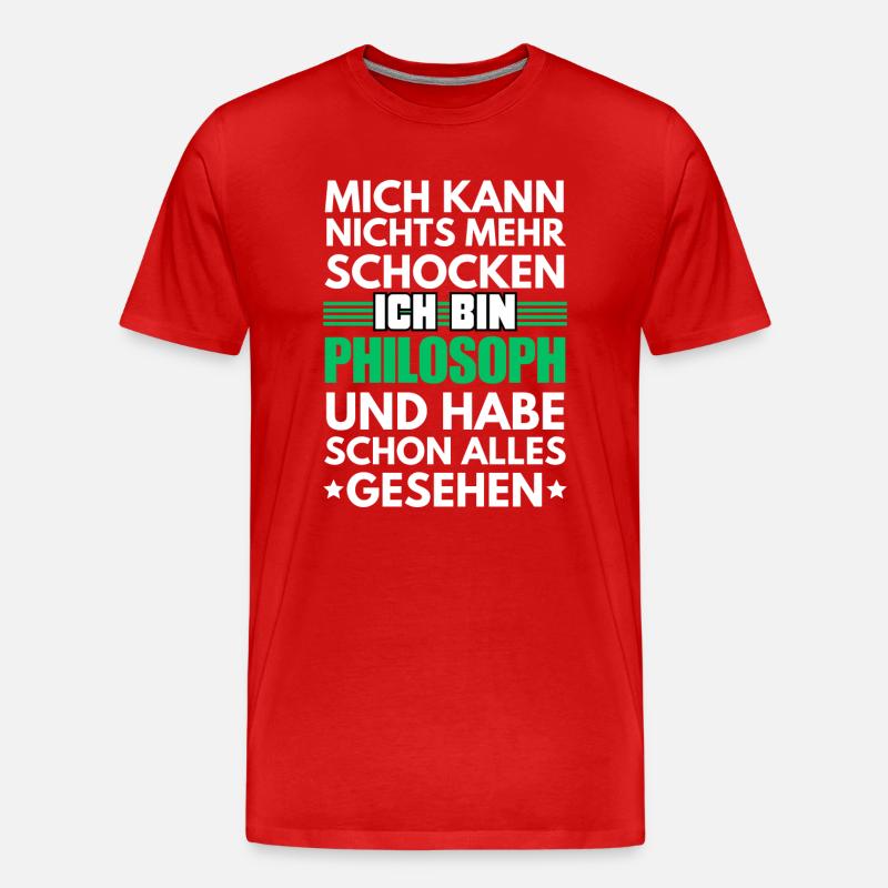 Nicht schockbarer Philosoph - Männer Premium Bio T-Shirt - undefined