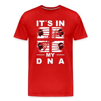 Sardaigne Drapeau Sardaigne Drapeau Sardegna Drapeau - T-shirt bio Premium Homme - rouge - Devant - Damien (186cm)