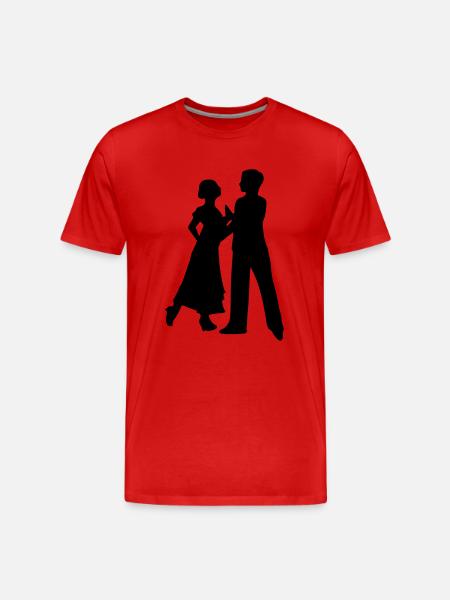 Tanzen - Männer Premium Bio T-Shirt - Rot
