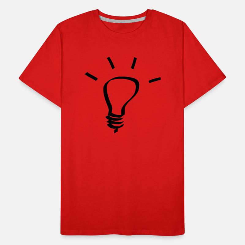 Light bulb idea gift Men's Premium Organic T-Shirt