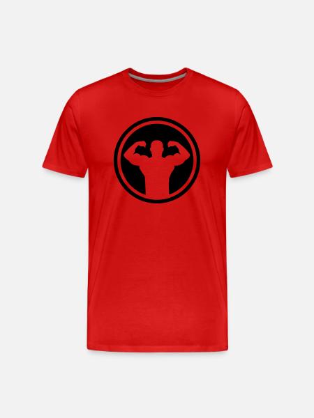 Bodybuilding - Men's Premium Organic T-Shirt - red