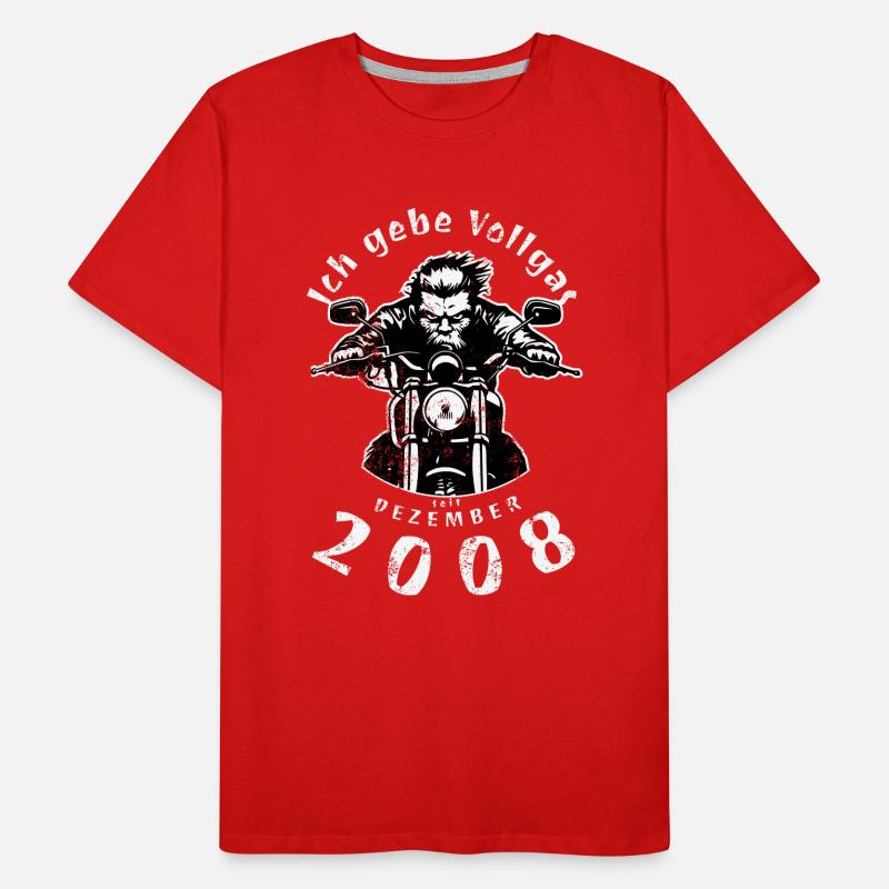 16th Birthday I've been going full throttle since 12/2008 Men's Premium Organic T-Shirt