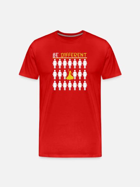 Be Different Flamenco - Men's Premium Organic T-Shirt - red