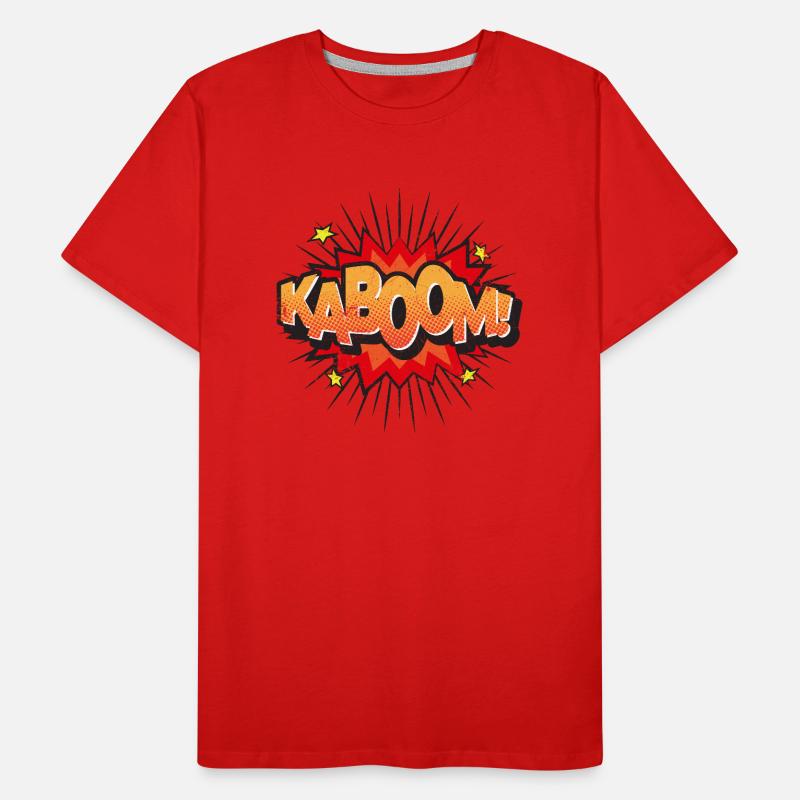 KABOOM COMIC STYLE GRAFFITI COMICS MOTIF GIFT Men's Premium Organic T-Shirt