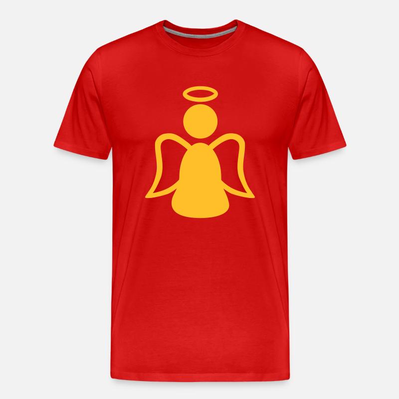 Engel - Männer Premium Bio T-Shirt - Rot