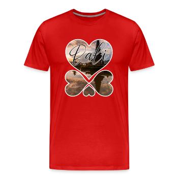 Bali - Indonesien - Männer Premium Bio T-Shirt - Rot - Vorne - Damien (186cm)