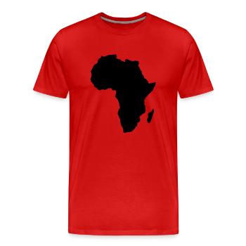 afrika - Männer Premium Bio T-Shirt - Rot - Vorne - Damien (186cm)