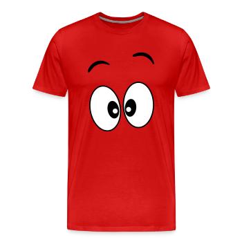 Eyes _ Gift idea - Men's Premium Organic T-Shirt - red - Front - Damien (186cm)