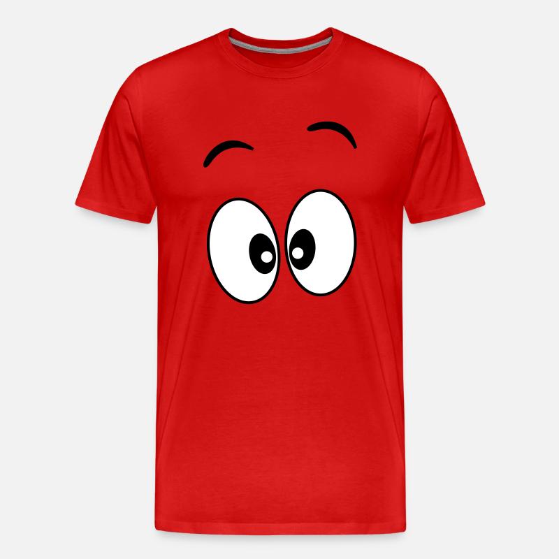 Augen _ Geschenkidee - Männer Premium Bio T-Shirt - Rot