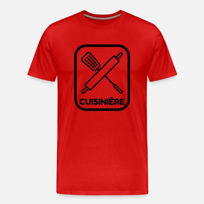 Koch / Kochen / Cooking / Chef - Männer Premium Bio T-Shirt - Rot