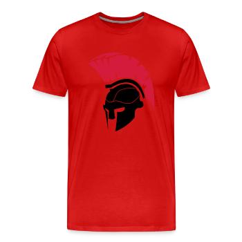spartan_1 - T-shirt bio Premium Homme - rouge - Devant - Damien (186cm)