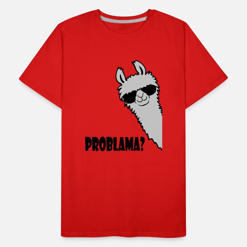 Problama Question Lama Men's Premium Organic T-Shirt