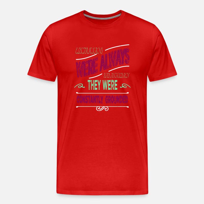 electricians gift caution statement devices - Männer Premium Bio T-Shirt - Rot