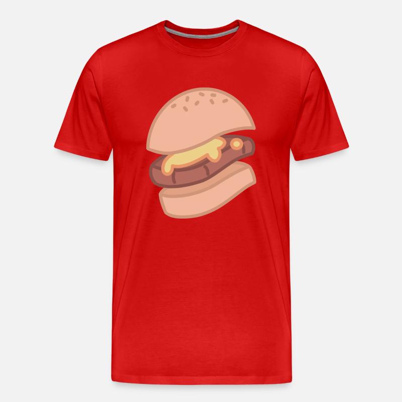 SMOOTH BURGER - Männer Premium Bio T-Shirt - Rot