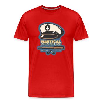 Wassersport - Männer Premium Bio T-Shirt - Rot - Vorne - Damien (186cm)