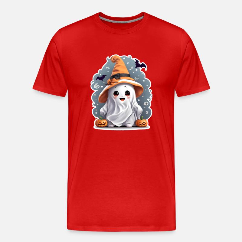Ghosti - Männer Premium Bio T-Shirt - Rot