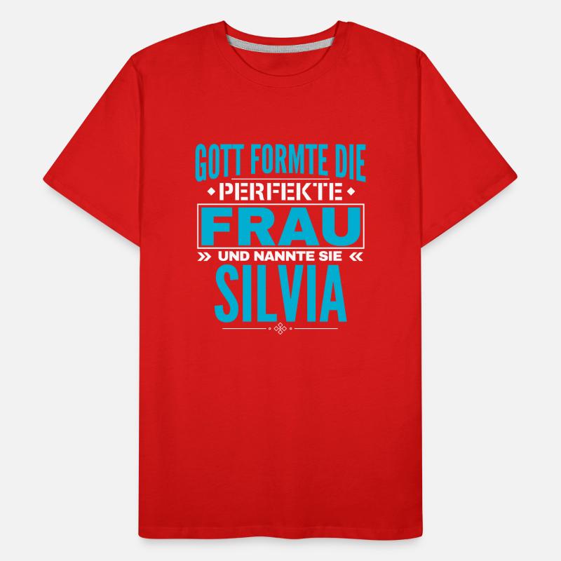 Conception de nom Silvia T-shirt bio Premium Homme