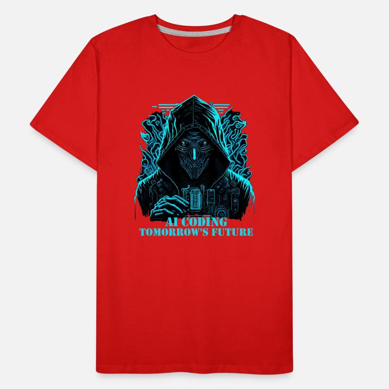 Artificial intelligence coding future Men's Premium Organic T-Shirt