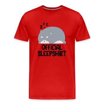 Lustiger Spruch Bild Witzig Humor Geschenkidee - Männer Premium Bio T-Shirt - Rot - Vorne - Damien (186cm)