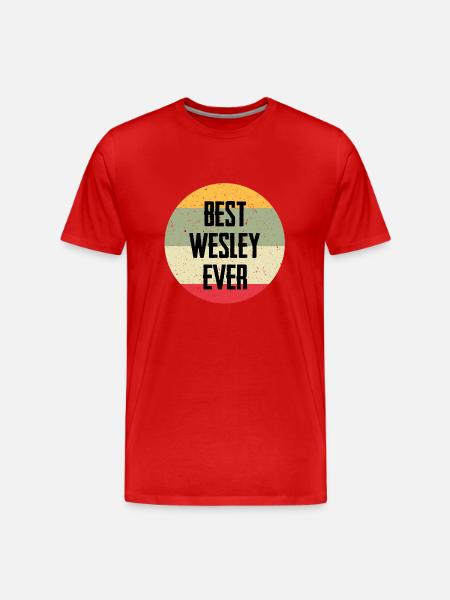 Best Wesley Ever - Men's Premium Organic T-Shirt - red