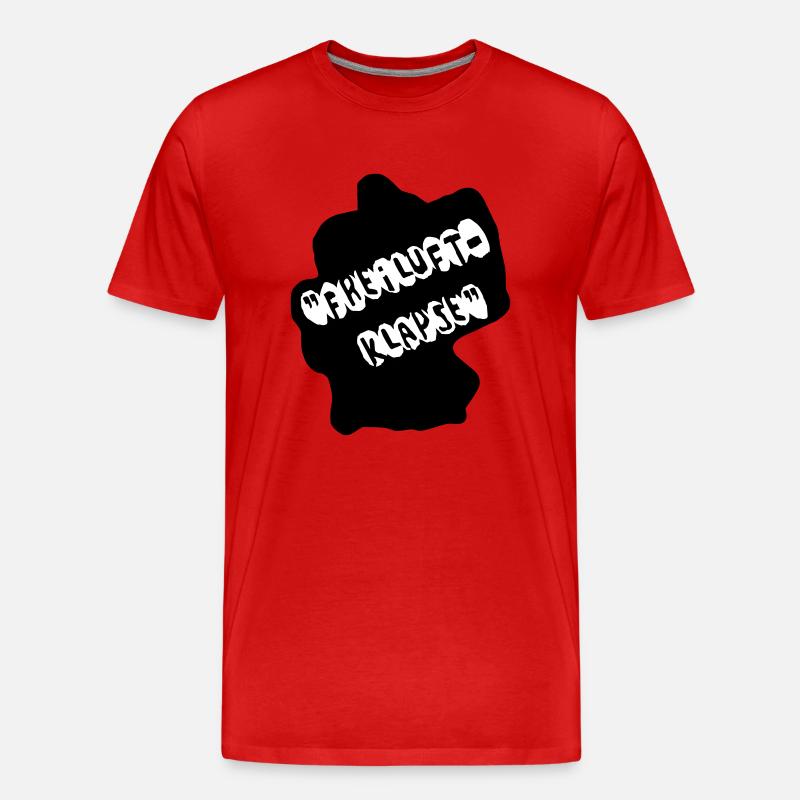 Freiluftklapse - Männer Premium Bio T-Shirt - Rot