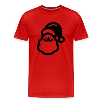 Santa Claus - Men's Premium Organic T-Shirt - red - Front - Damien (186cm)