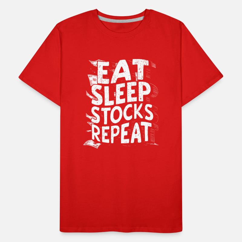 Manger, dormir, stocker, répéter T-shirt bio Premium Homme