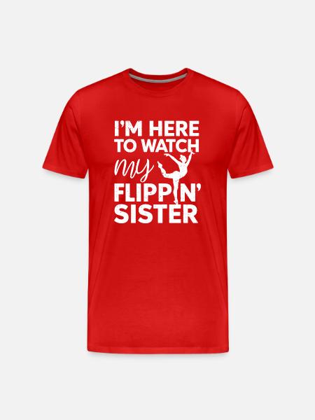 Proud Spectator – Sister - Men's Premium Organic T-Shirt - red