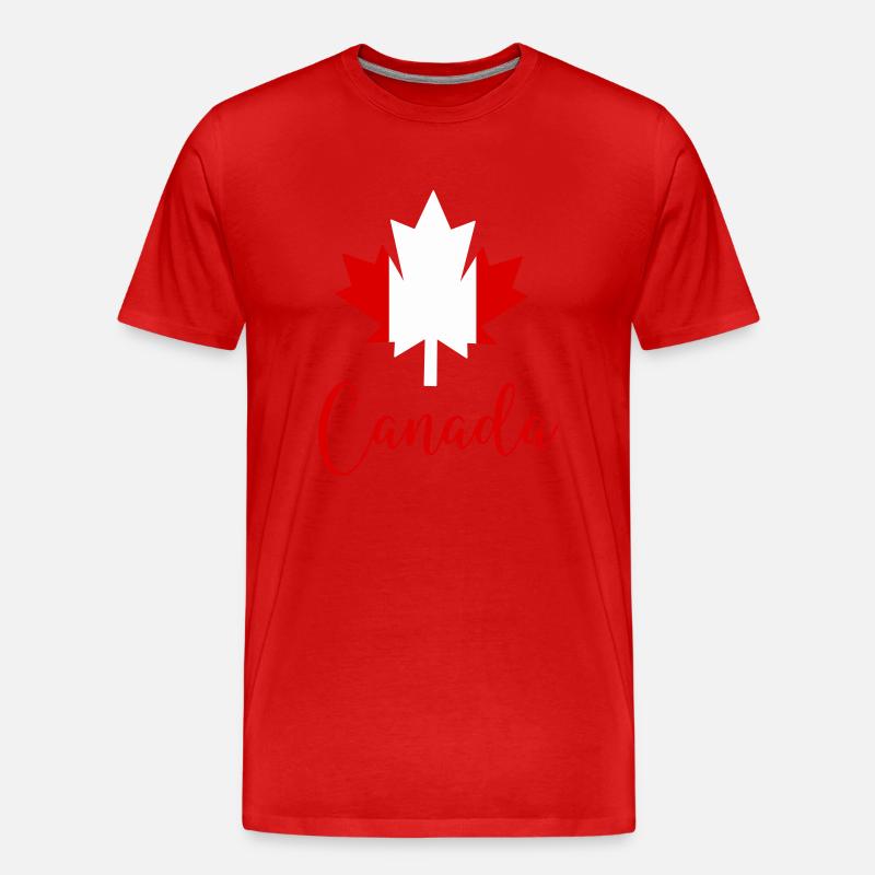 kanada canada ahornblatt - Männer Premium Bio T-Shirt - Rot