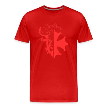 OCCITÀNIA TAUREAU - T-shirt bio Premium Homme - rouge - Devant - Damien (186cm)