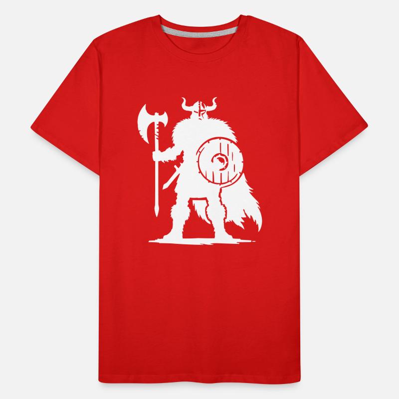 wikinger warrior Männer Premium Bio T-Shirt
