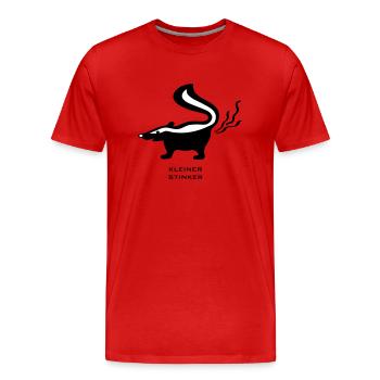 skunk, stinker stinkerchen skunk animal - Men's Premium Organic T-Shirt - red - Front - Damien (186cm)