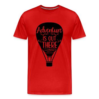 Heißluftballons | Ballonfahrten Sprüche Geschenke - Männer Premium Bio T-Shirt - Rot - Vorne - Damien (186cm)