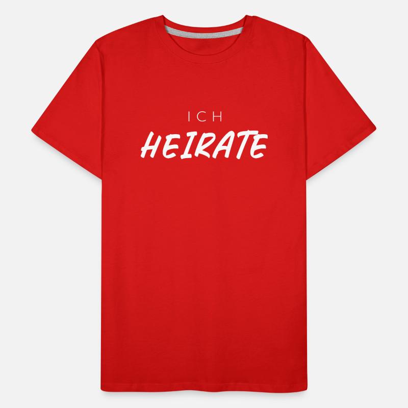 Ich heirate – Der Countdown läuft Männer Premium Bio T-Shirt