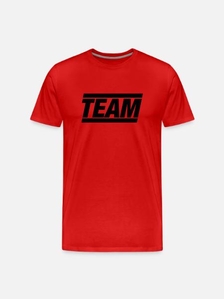 TEAM - Men's Premium Organic T-Shirt - red