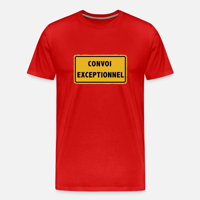 Convoi Exceptionnel - Männer Premium Bio T-Shirt - Rot