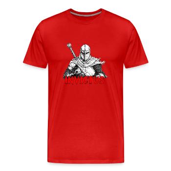 Invictus Crusader Crusader Knight Warrior - Men's Premium Organic T-Shirt - red - Front - Damien (186cm)