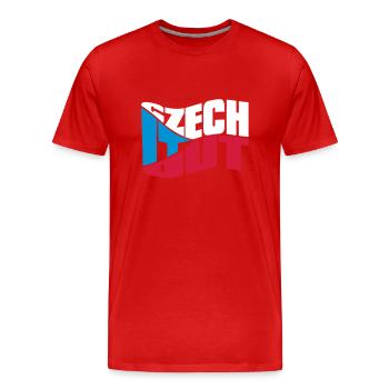 chech - T-shirt bio Premium Homme - rouge - Devant - Damien (186cm)