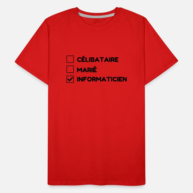 Computer / Informatiker / Aussenseiter / Ingenieur Männer Premium Bio T-Shirt