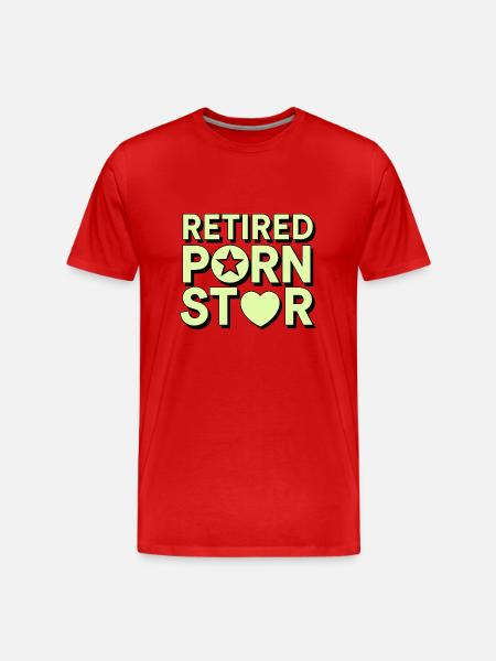 Retired Porn Star - Men's Premium Organic T-Shirt - red