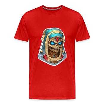 Mummy - Men's Premium Organic T-Shirt - red - Front - Damien (186cm)