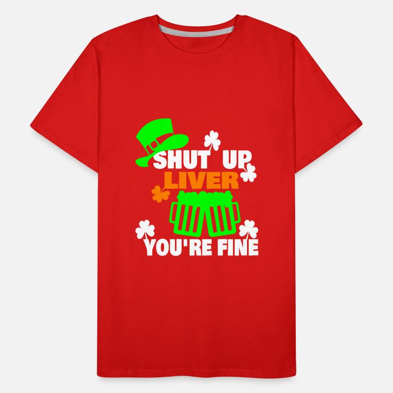 St. Patrick's Day lustiges, einzigartiges Design Männer Premium Bio T-Shirt