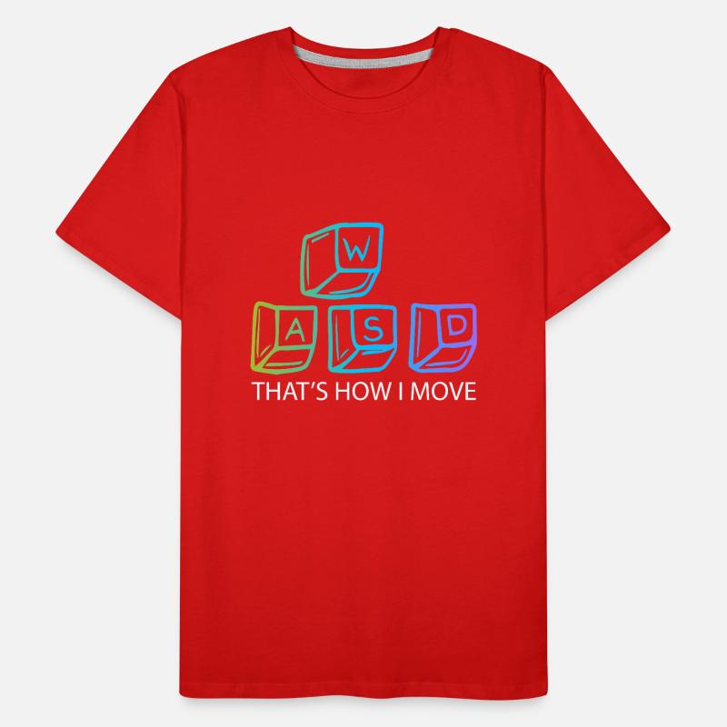 WASD Gaming Gaming Video Game, PC, Computer Men's Premium Organic T-Shirt