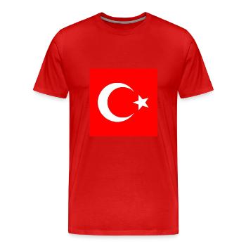 Turkey - Turkish flag - Men's Premium Organic T-Shirt - red - Front - Damien (186cm)