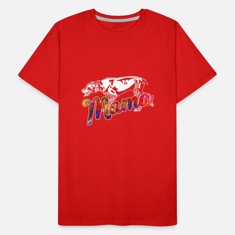German Shorthaired Pointer Mama Men's Premium Organic T-Shirt